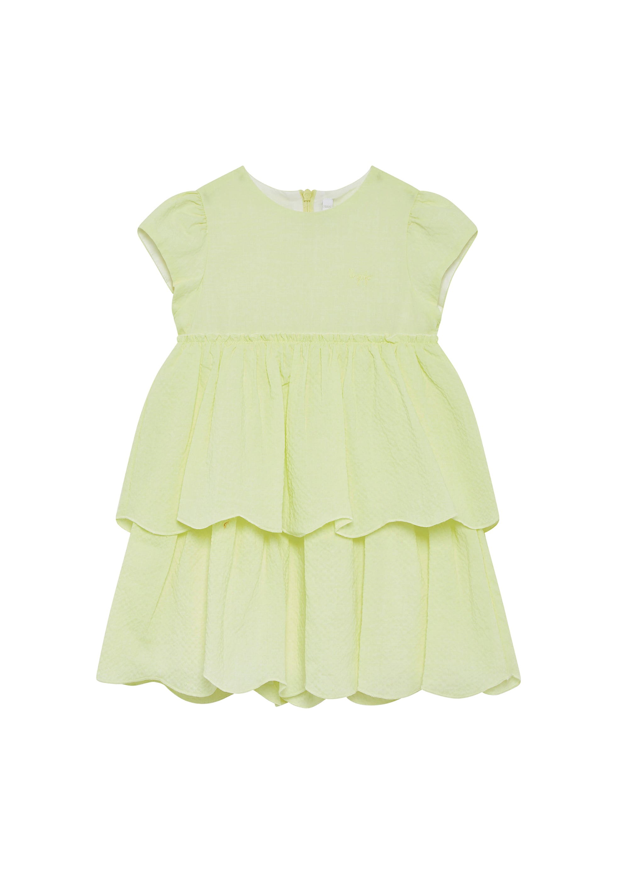 Short-sleeved ruffled dress - Luce