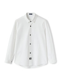 Long-sleeved button-down shirt - Bianco