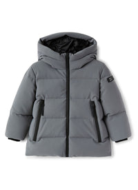 Hooded padded jacket - Grigio Sorapis