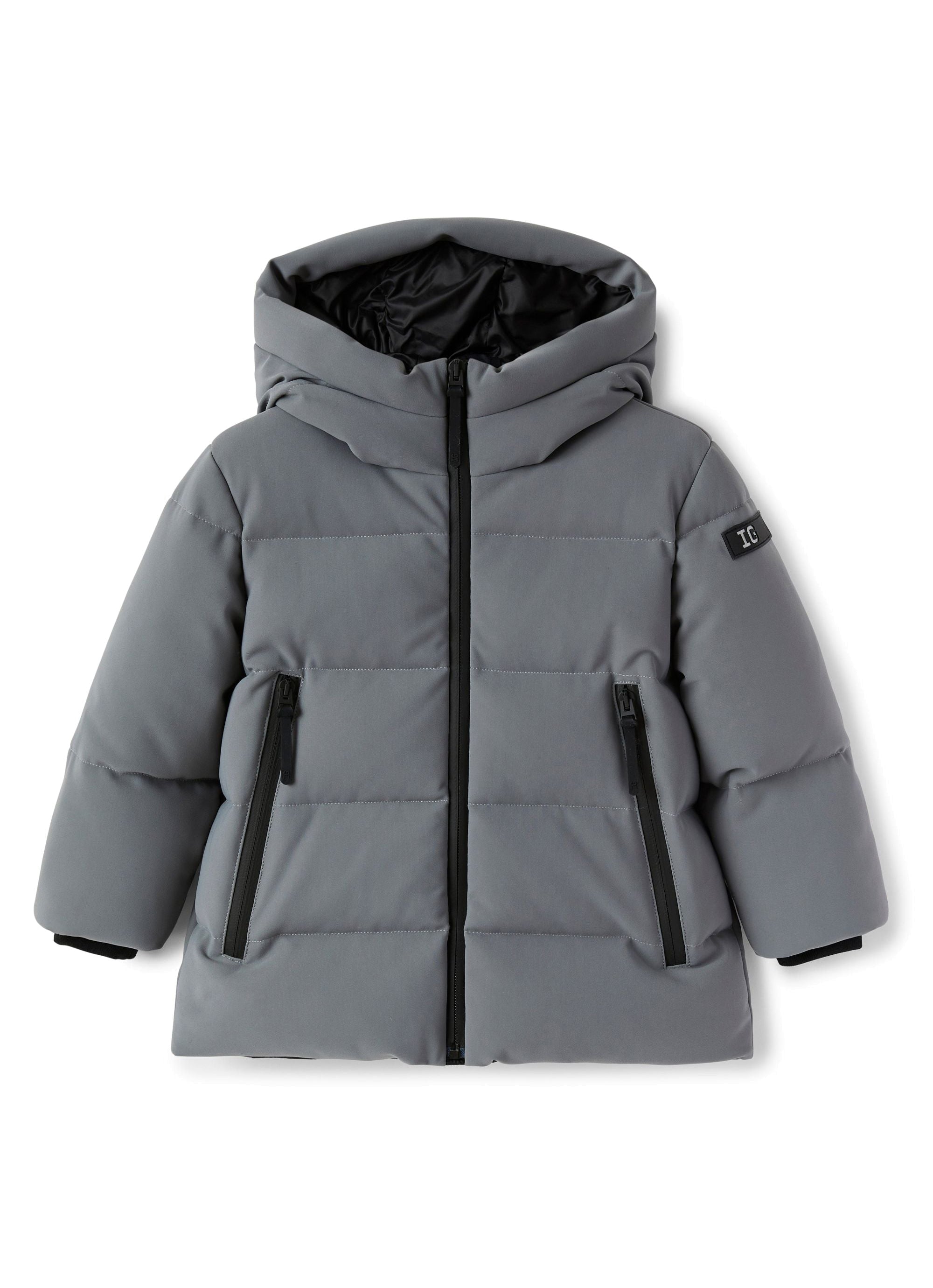 Hooded padded jacket - Grigio Sorapis