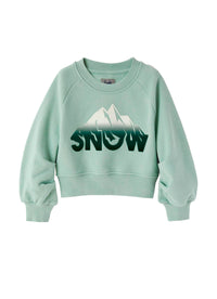 Snow sweatshirt with ruffled sleeves - Lago