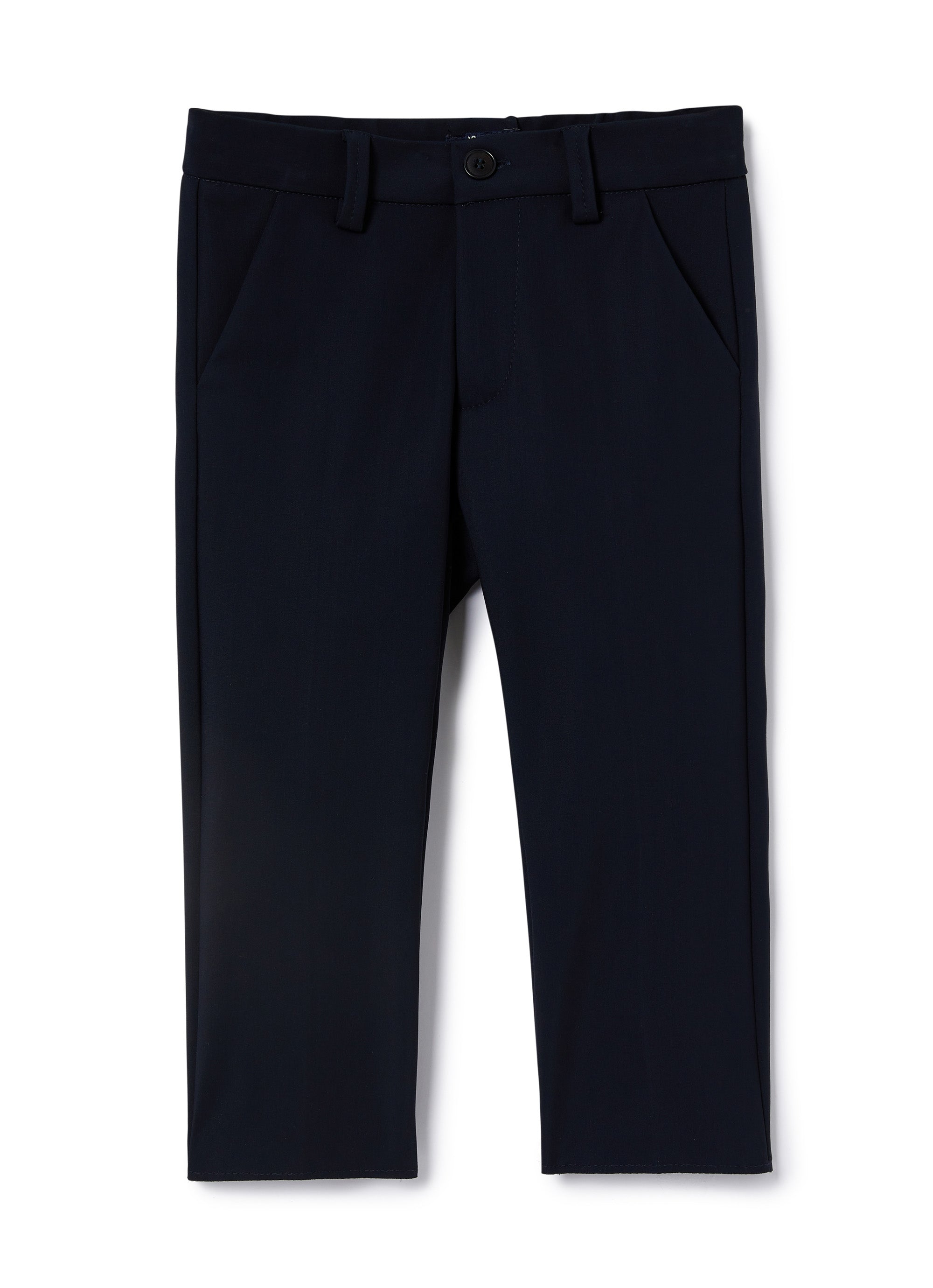 Straight-leg trousers with pockets - Blue Intenso