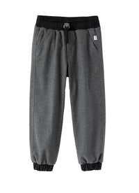 Trousers with technical details - Grigio & Nero