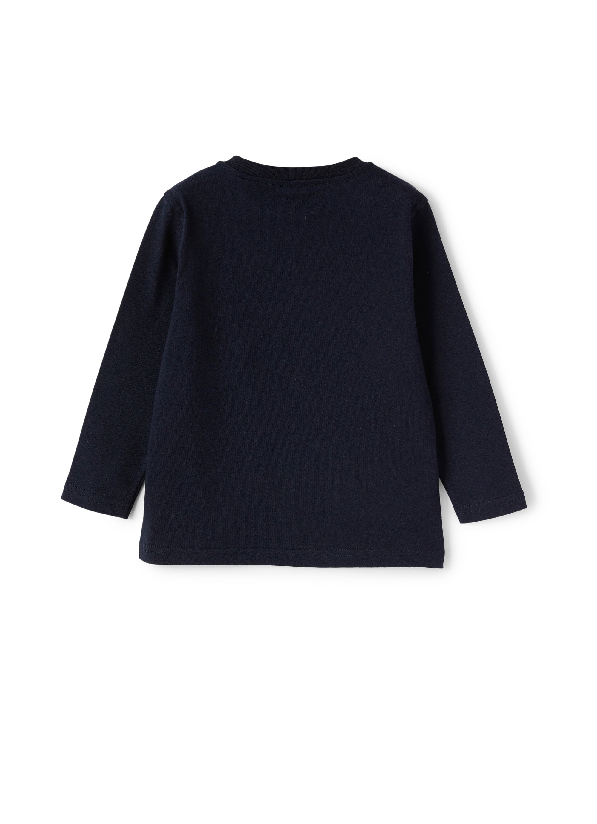 T-shirt with path print - Blue & Nuvola