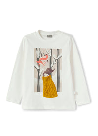 Printed T-shirt - Latte & Lichene