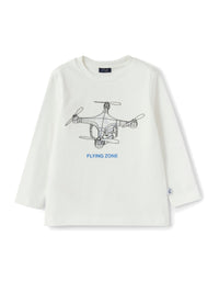 T-shirt with drone print - Latte & Nuvola