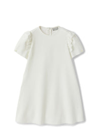 Short-sleeved dress - Latte