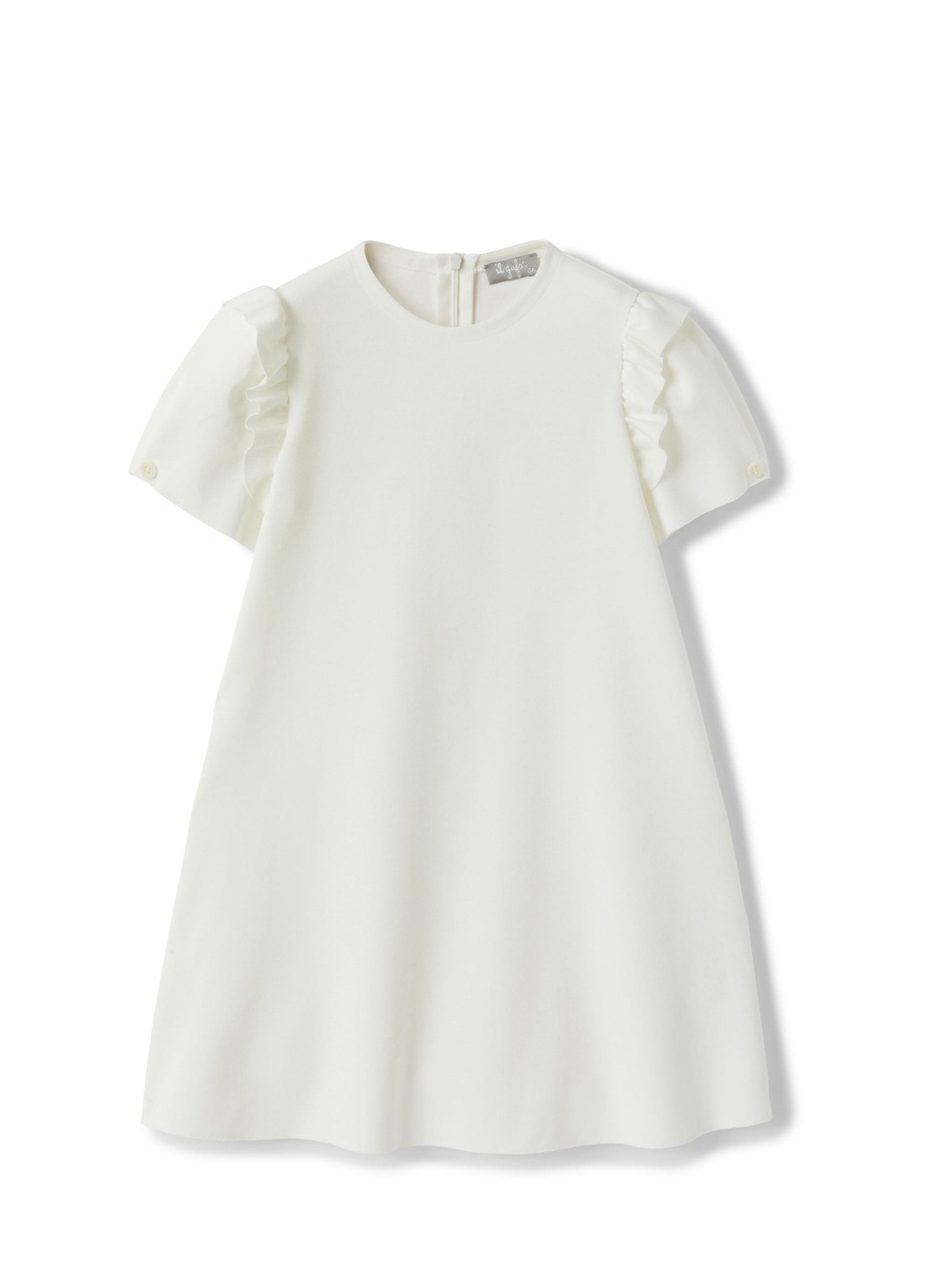 Short-sleeved dress - Latte