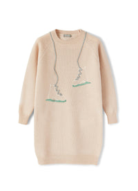 Wool jumper dress - Quarzo Rosa