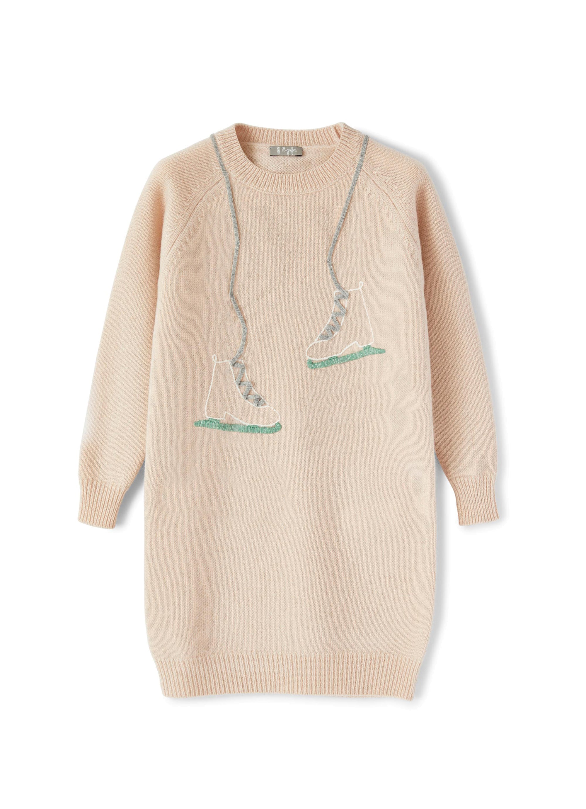 Wool jumper dress - Quarzo Rosa