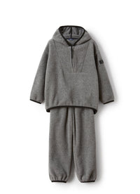 Hooded fleece suit - Grigio Ferro