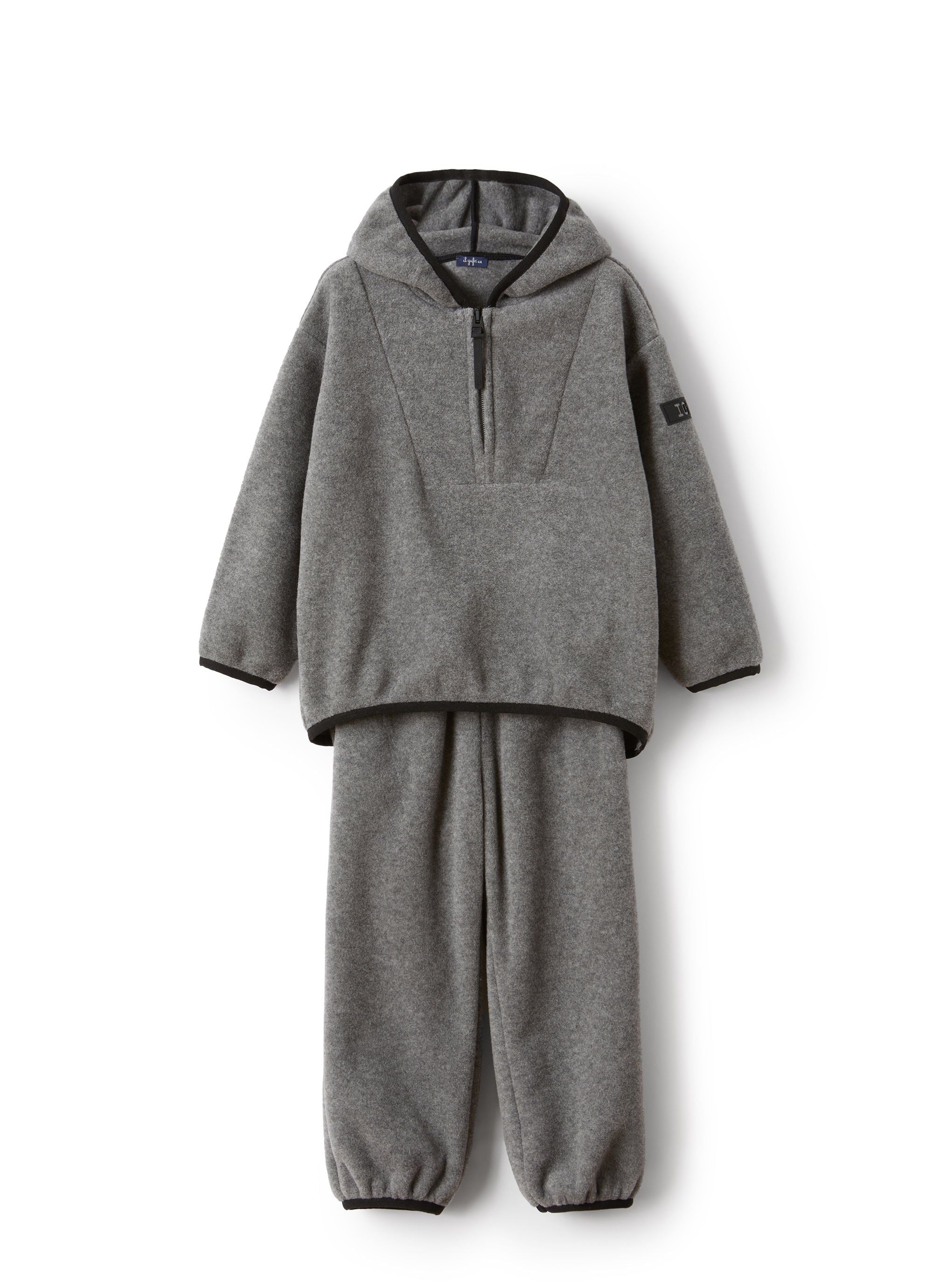 Hooded fleece suit - Grigio Ferro