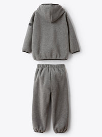 Hooded fleece suit - Grigio Ferro