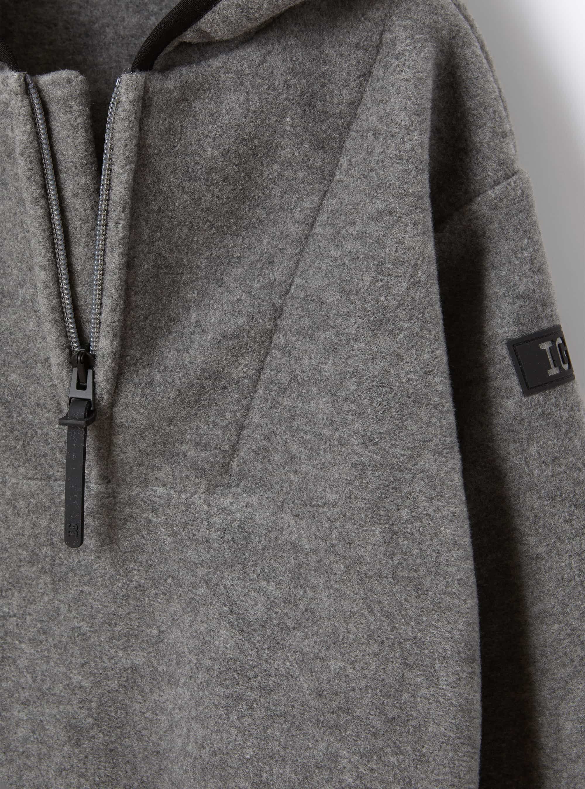 Hooded fleece suit - Grigio Ferro
