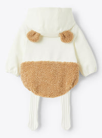 Teddy bear jumpsuit - Latte & Crusca