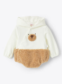 Teddy bear jumpsuit - Latte & Crusca