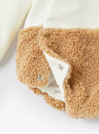 Teddy bear jumpsuit - Latte & Crusca