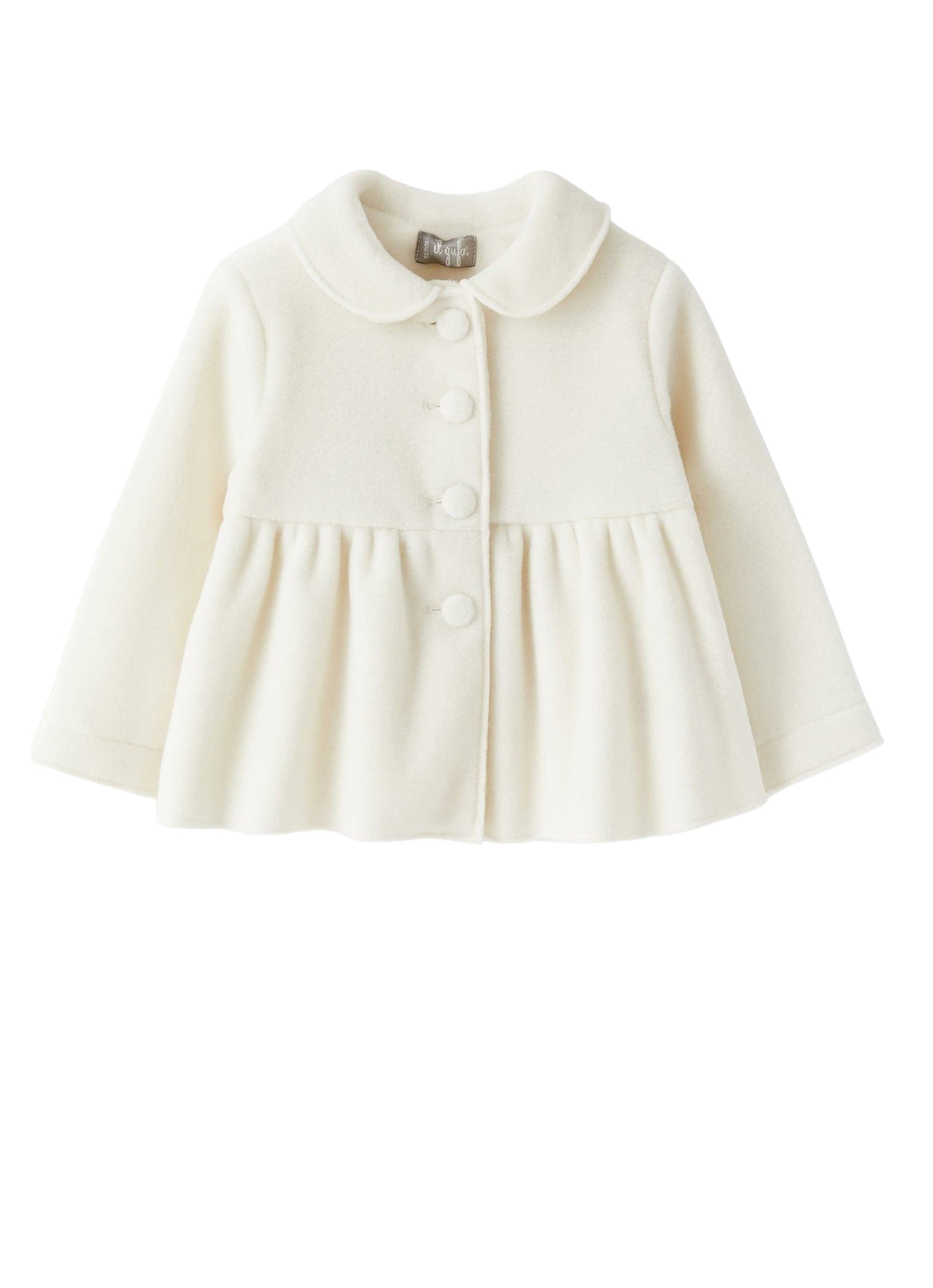 Coat with Claudine collar - Naturale
