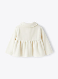 Coat with Claudine collar - Naturale