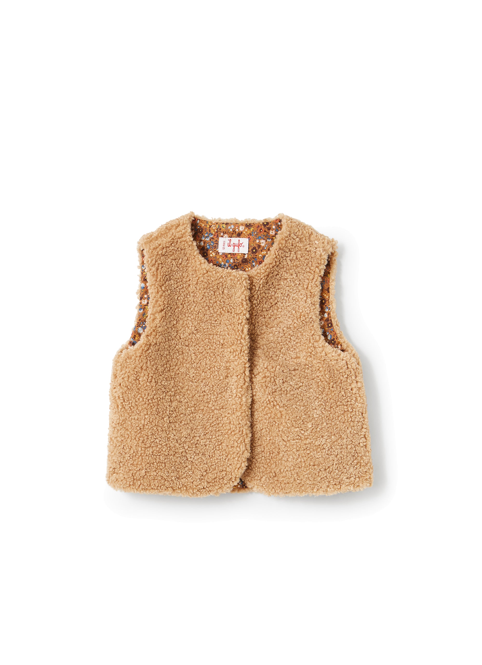 Fleece jacket with buttons - Crusca & Cannella