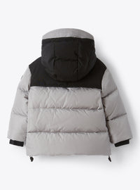 Short jacket with inserts - Grigio & Nero