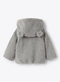 Teddy hooded jacket - Grigio Nickel