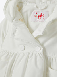 Hooded padded jacket - Vanilla
