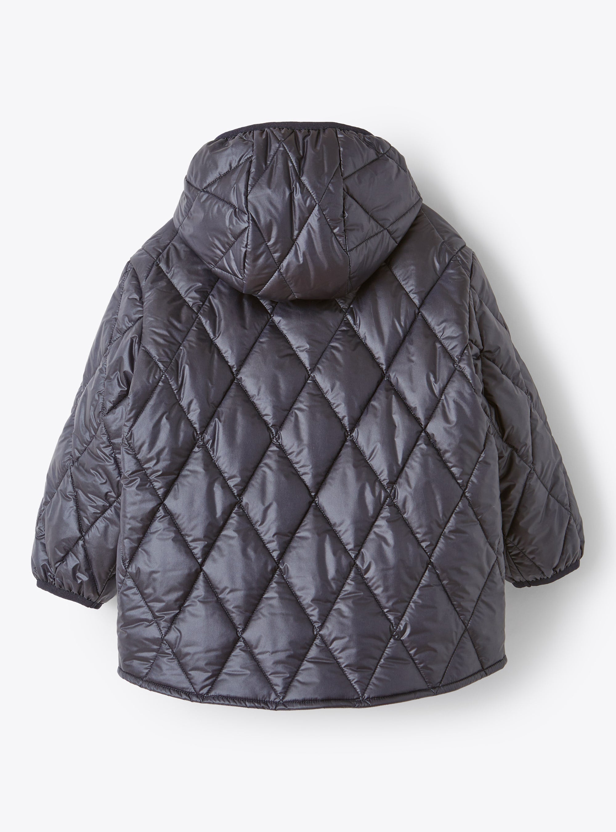Quilted hooded jacket - Blue & Blue
