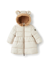 Quilted hooded jacket - Sabbia & Naturale