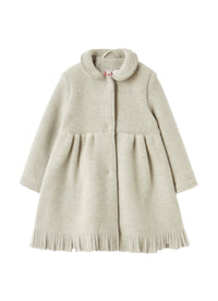 Fringed fleece coat - Nebbia