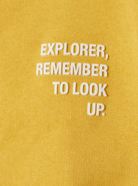 Crew-neck sweatshirt with colourful design - Giallo Mimosa & Nocciola