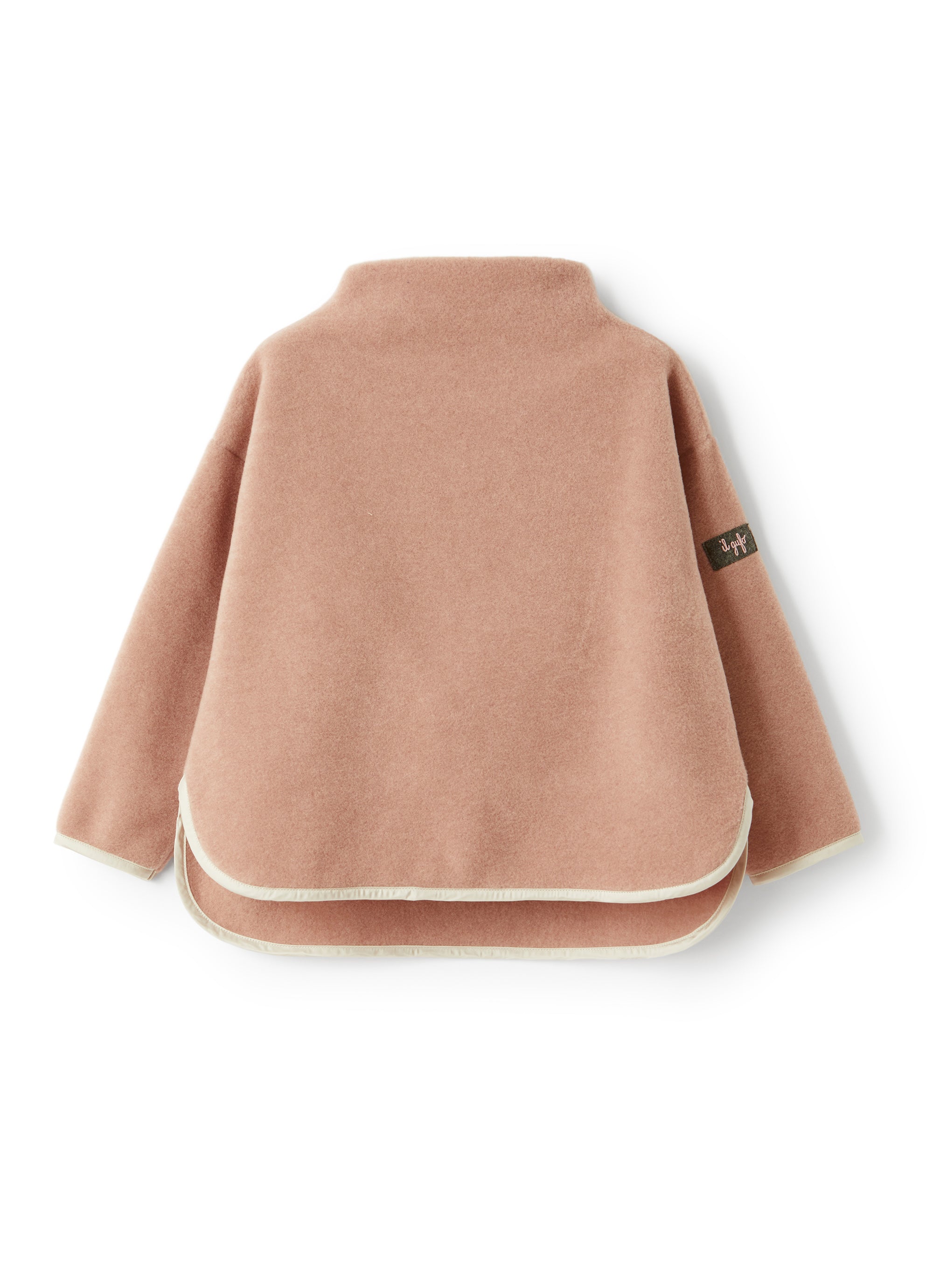 Fleece jumper with contrasting trim - Rosa & Sabbia