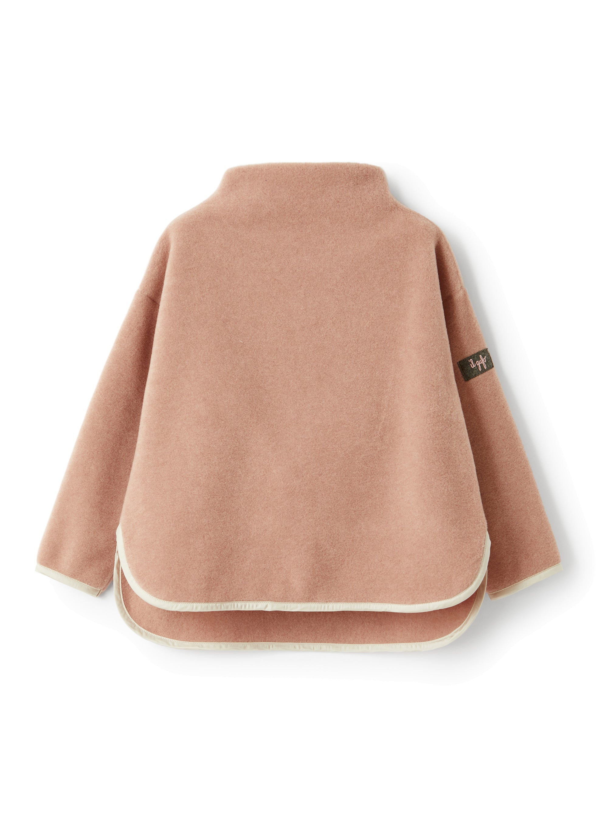 Fleece jumper with contrasting trim - Rosa & Sabbia