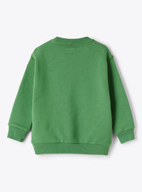 Printed sweatshirt - Verde Drago & Verde