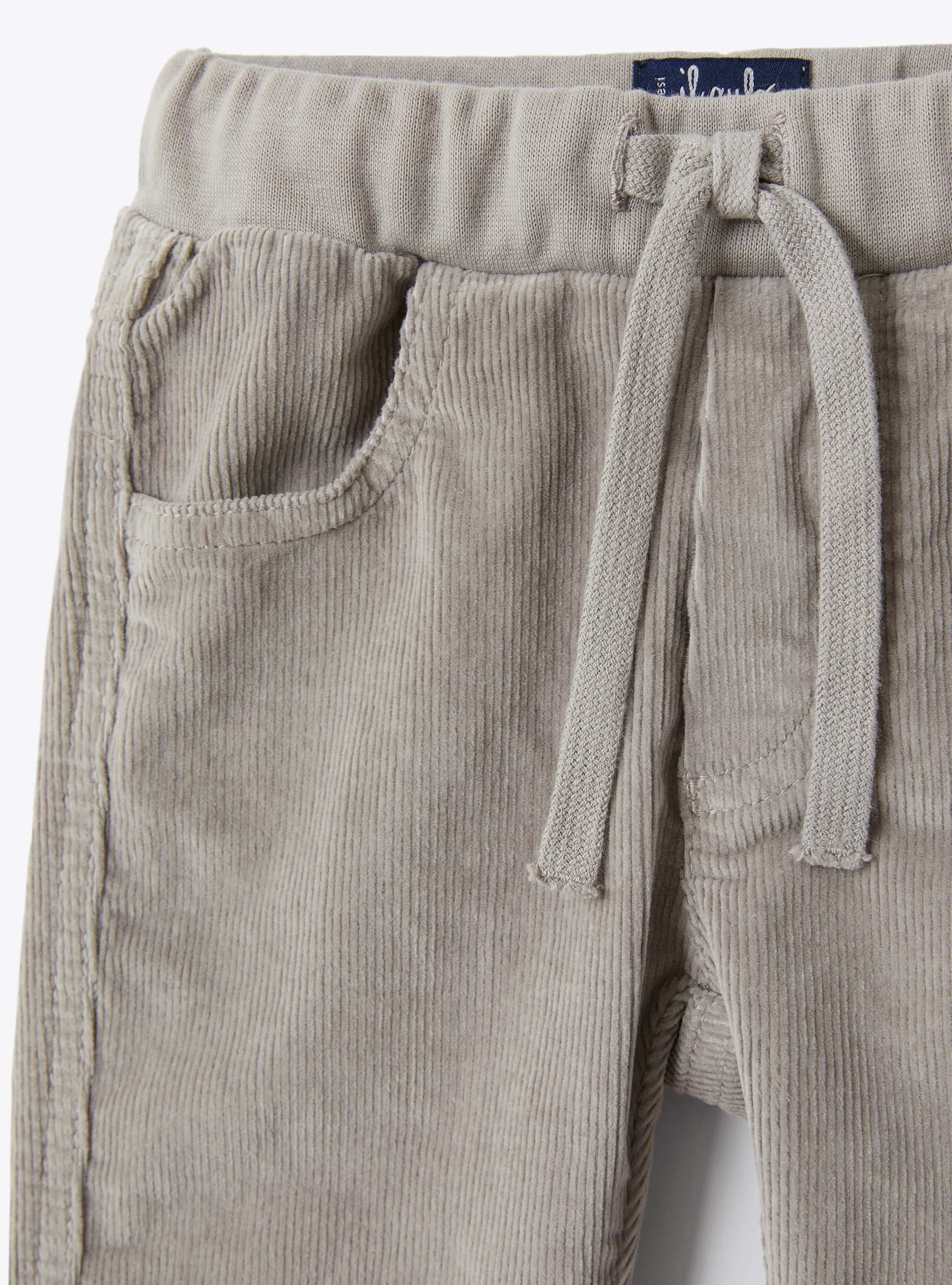 Loose-fitting ribbed trousers - Roccia