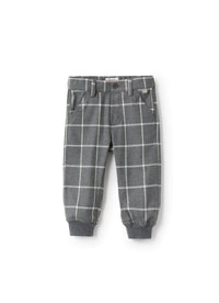 Checked trousers - Latte