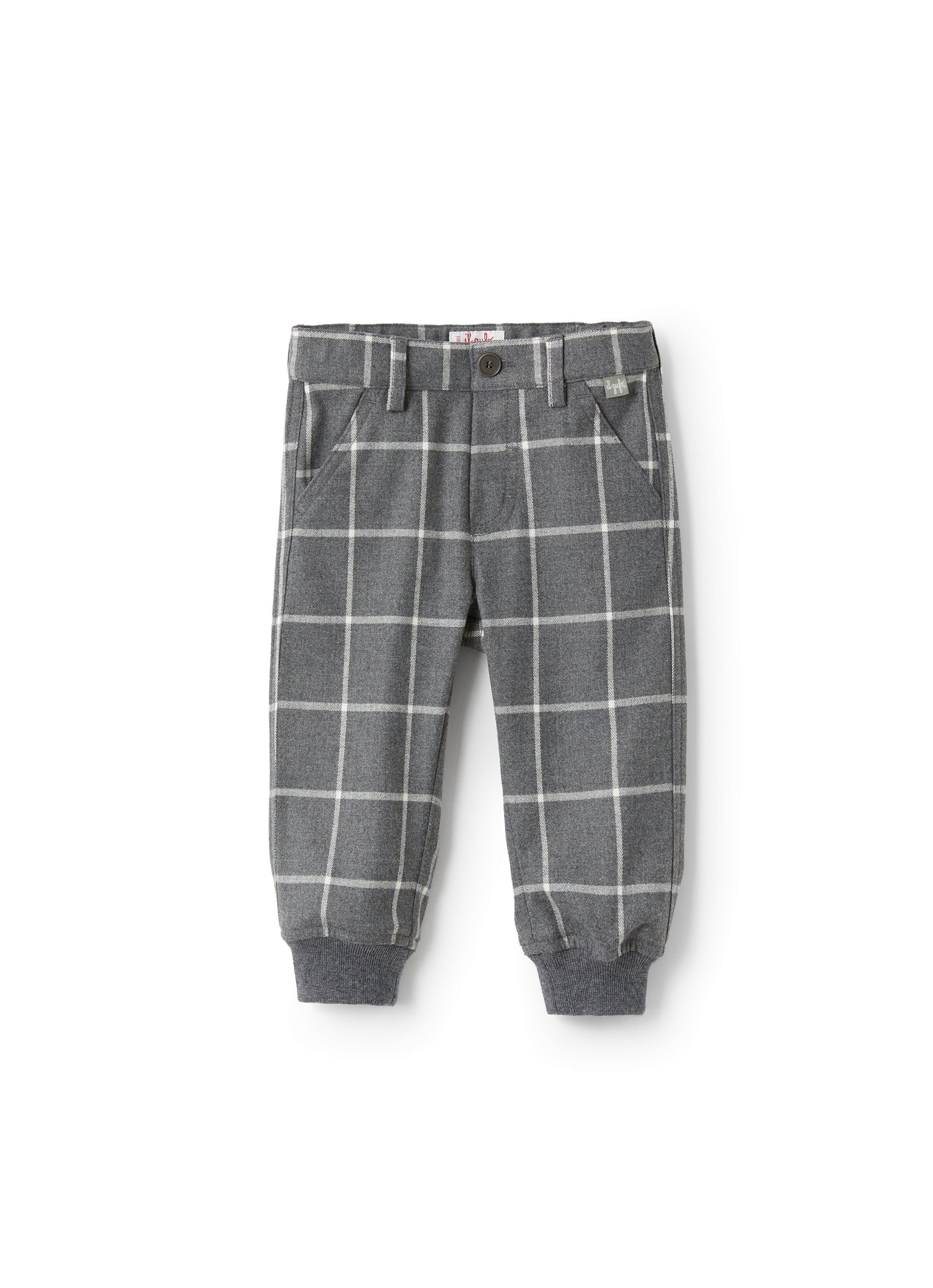 Checked trousers - Latte