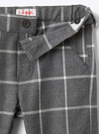 Checked trousers - Latte