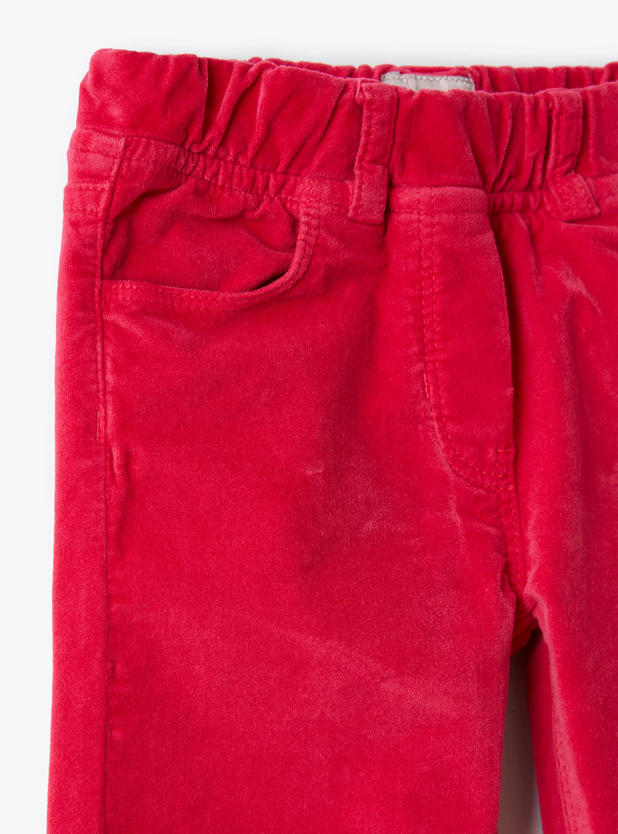 Slim-fit stretch trousers - Fuxia