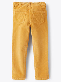 5-pocket stretch ribbed trousers - Ambra