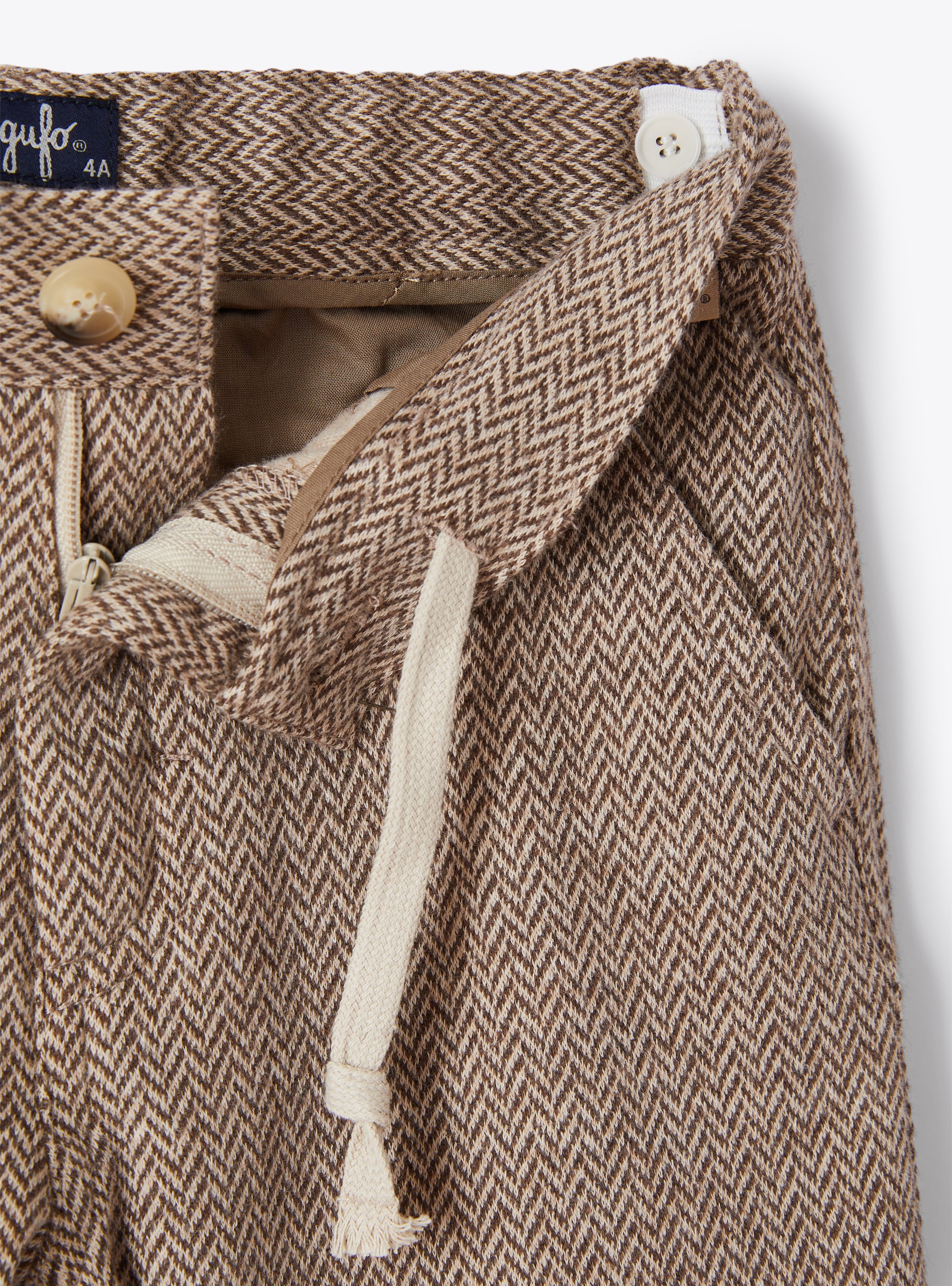 Classic adjustable trousers - Caffe