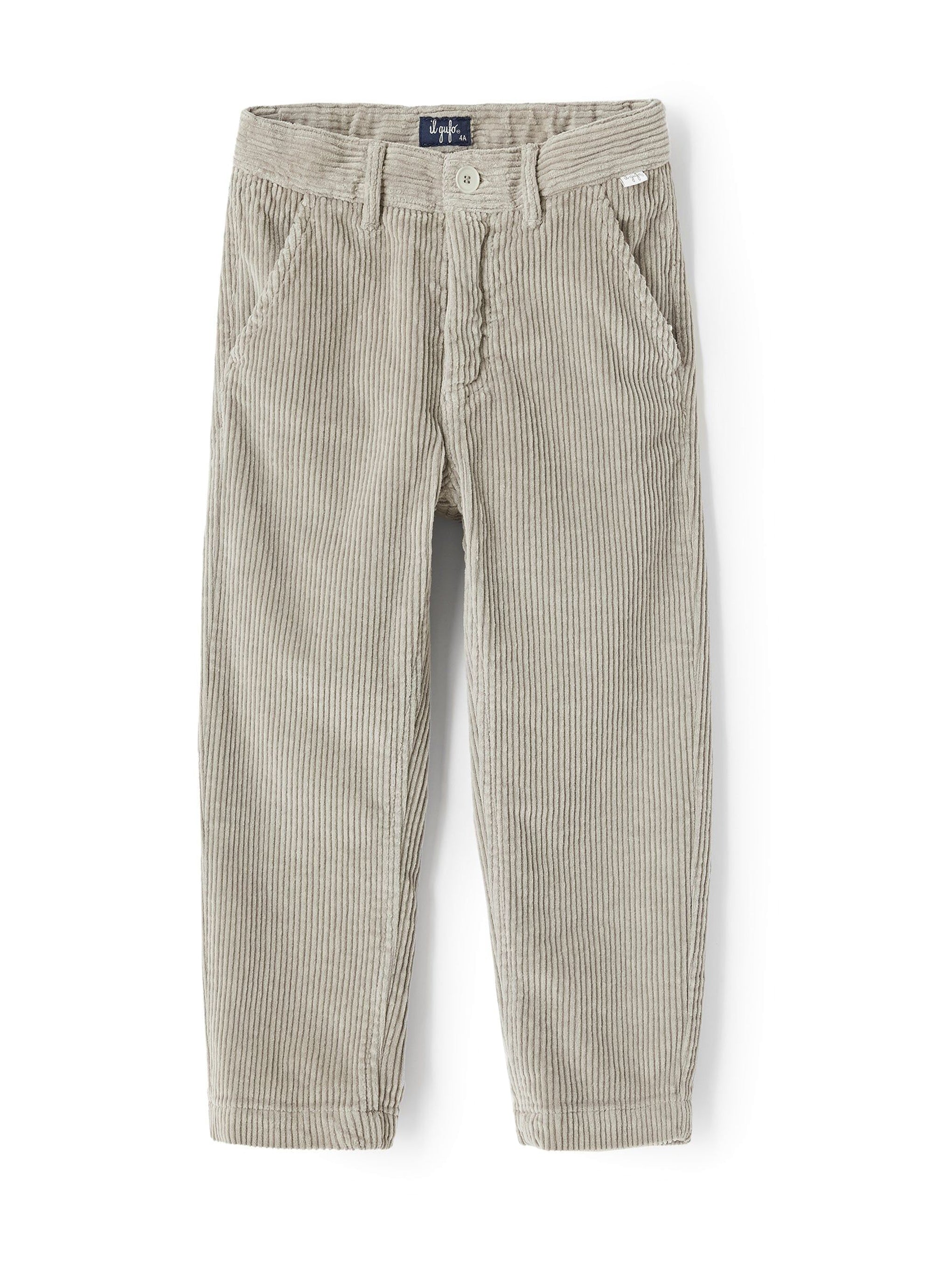 Ribbed trousers with pockets - Roccia