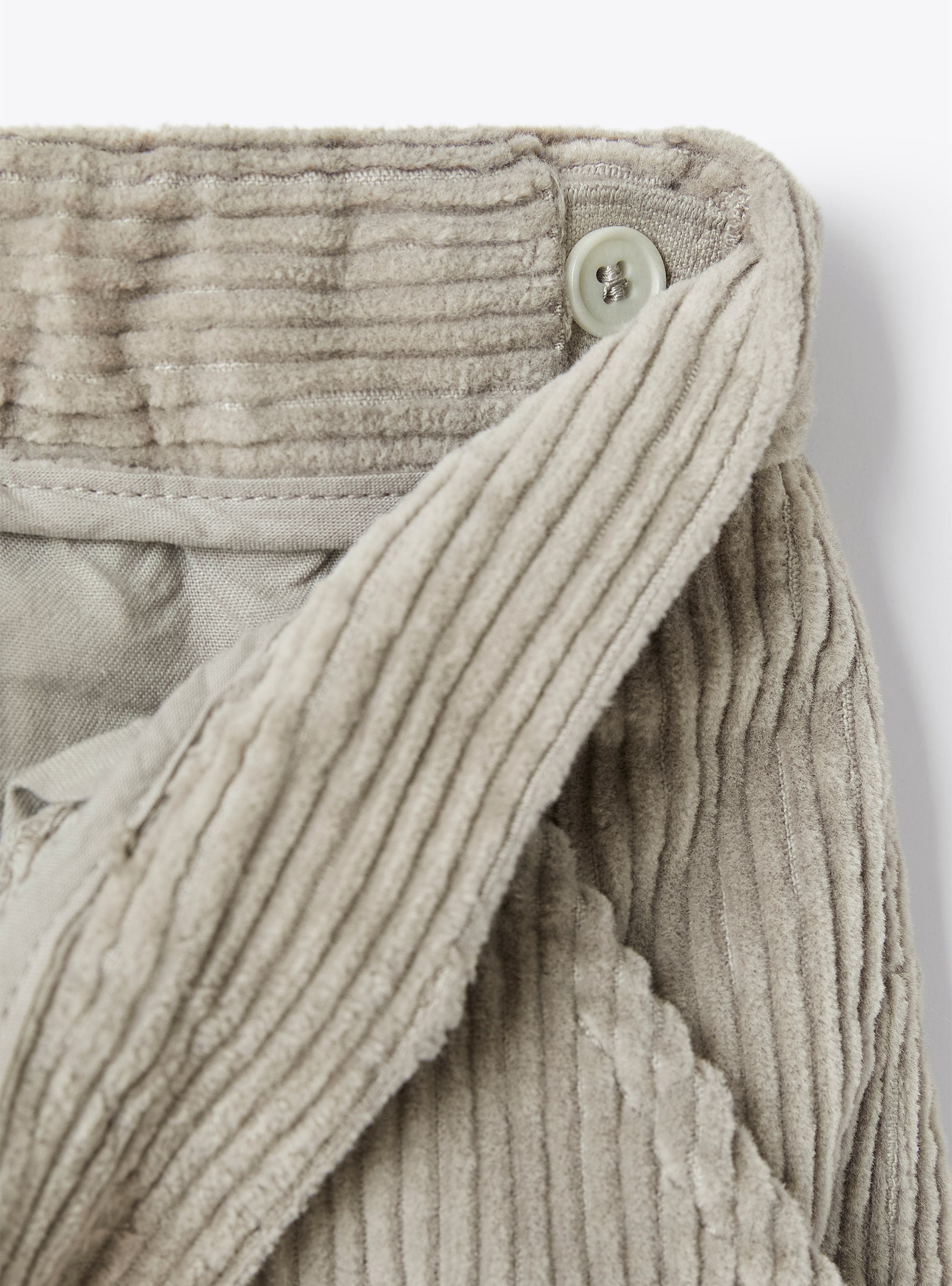 Ribbed trousers with pockets - Roccia