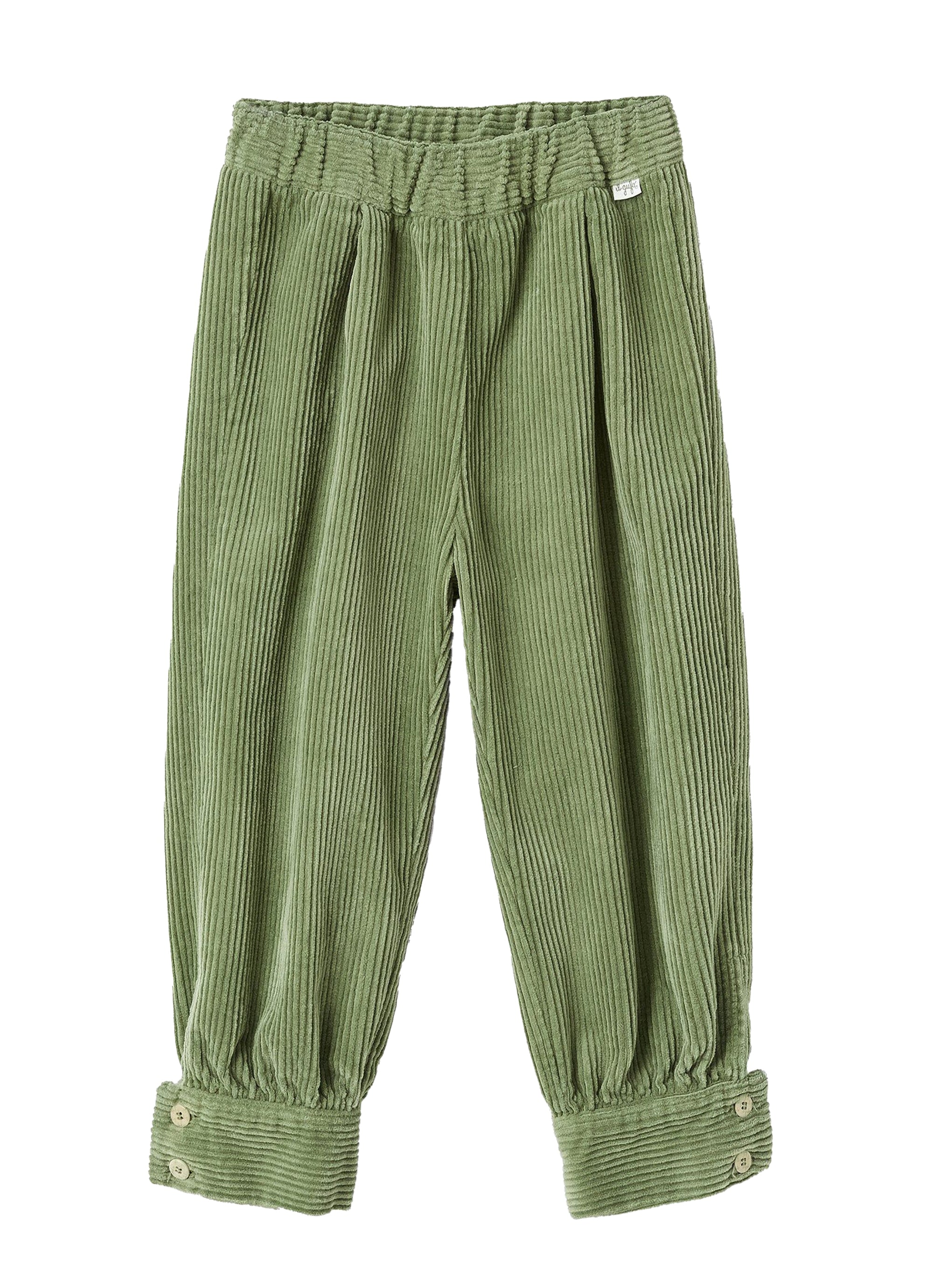 Trousers with darts - Verde Foglia