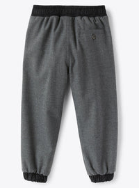 Drawstring jogger trousers - Grigio & Nero