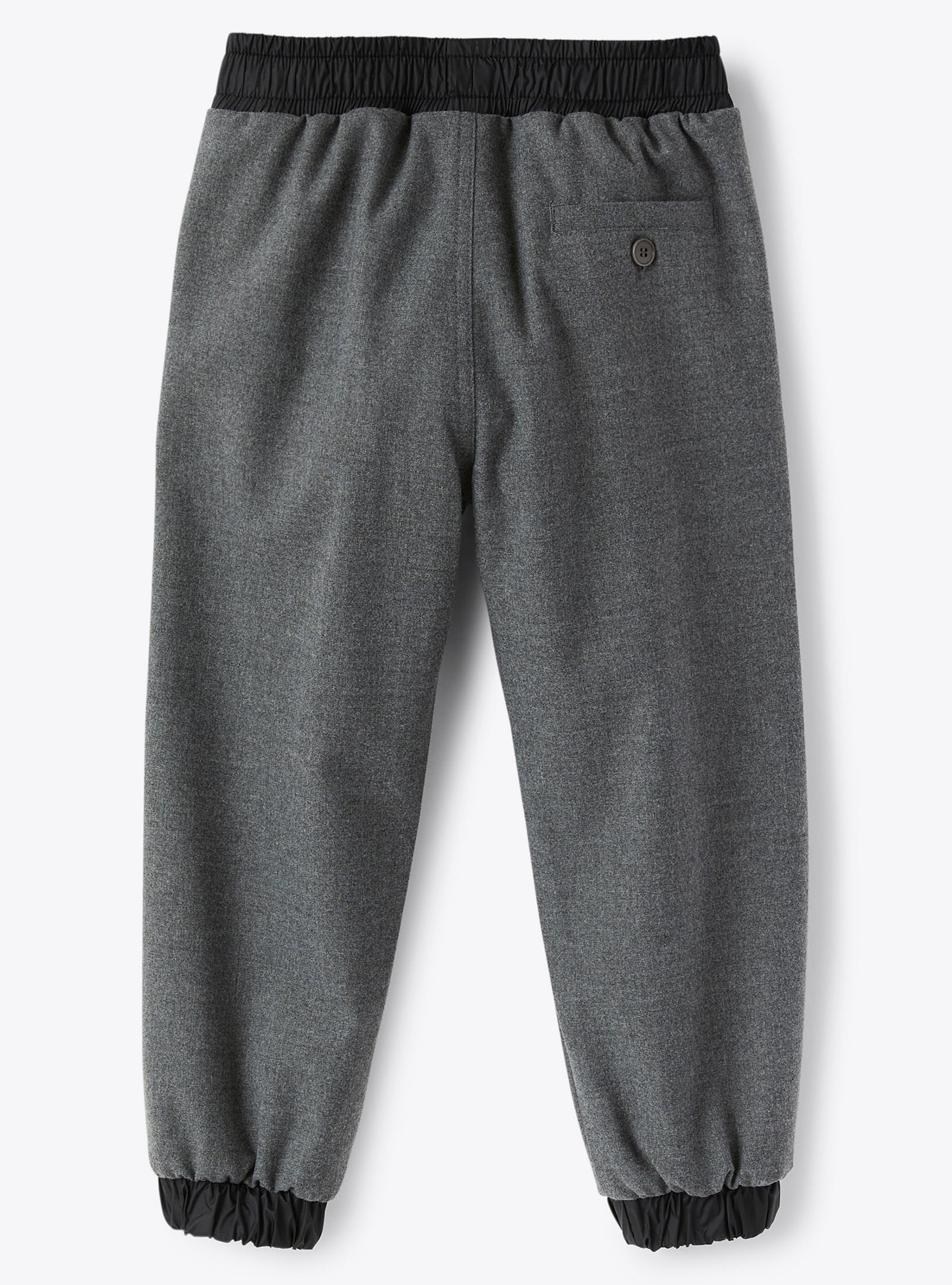 Drawstring jogger trousers - Grigio & Nero