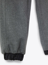 Drawstring jogger trousers - Grigio & Nero