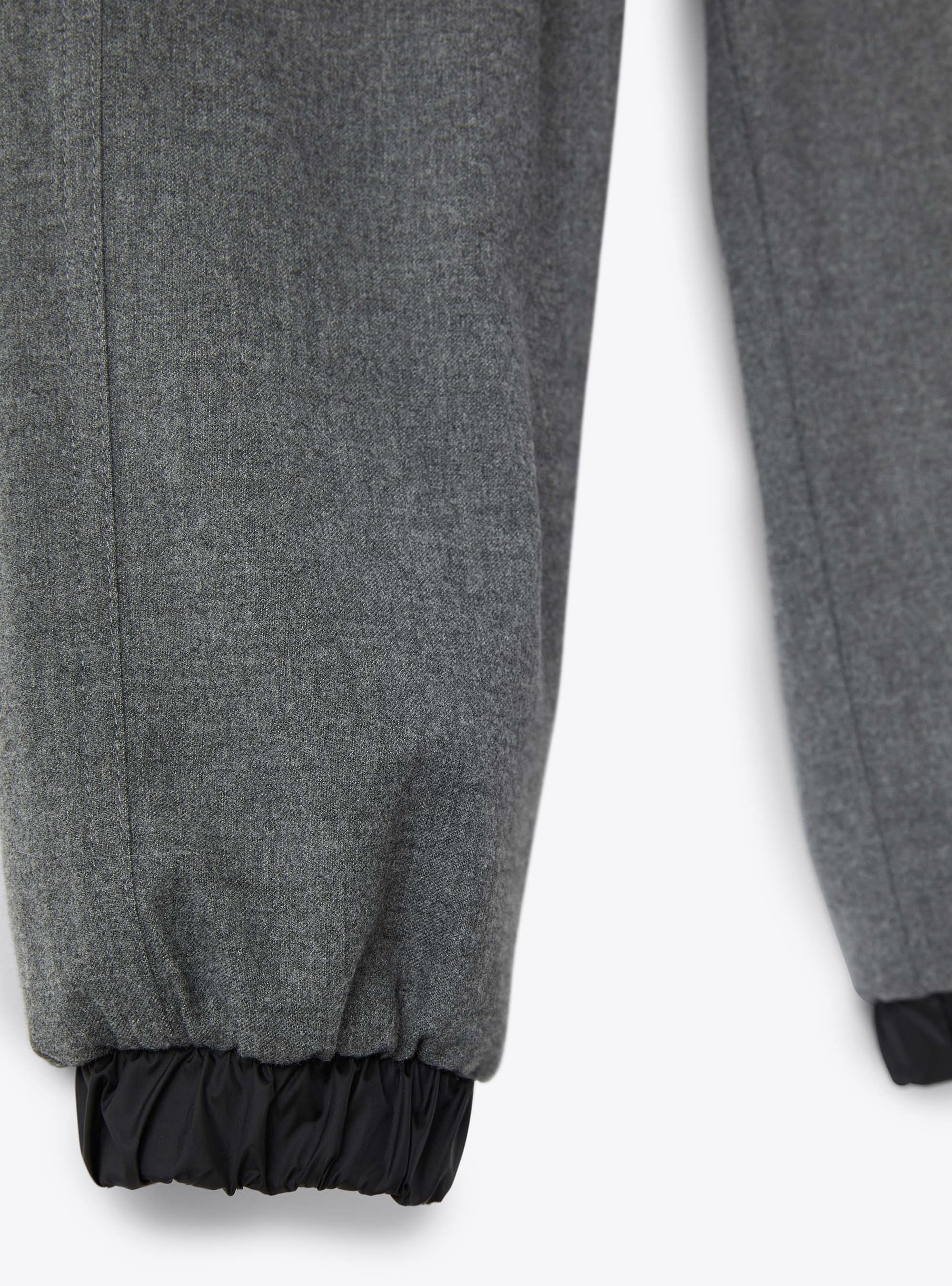 Drawstring jogger trousers - Grigio & Nero