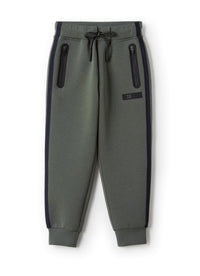 Elasticated waist jogging trousers - Fir Green & Black