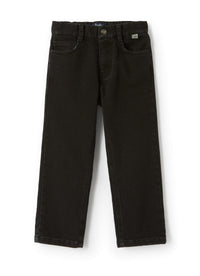 5-pocket stretch denim trousers - Nero